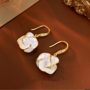 Orchid earrings